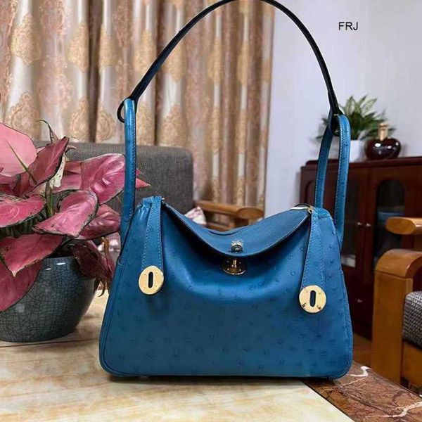 

designer bags lindys bags full hand sewn south african ostrich skin wax thread leather womens bag one shoulder pillow hand doctors mini frj