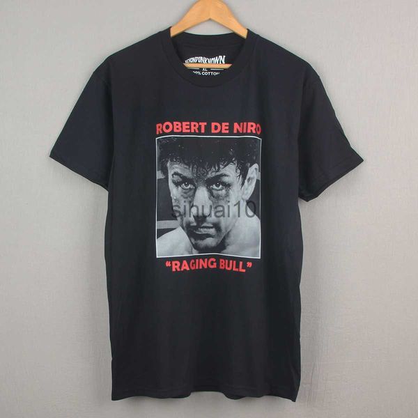 

men's shorts raging bull t-shirt robert de niro movie taxi driver men cotton tee j230731, White;black