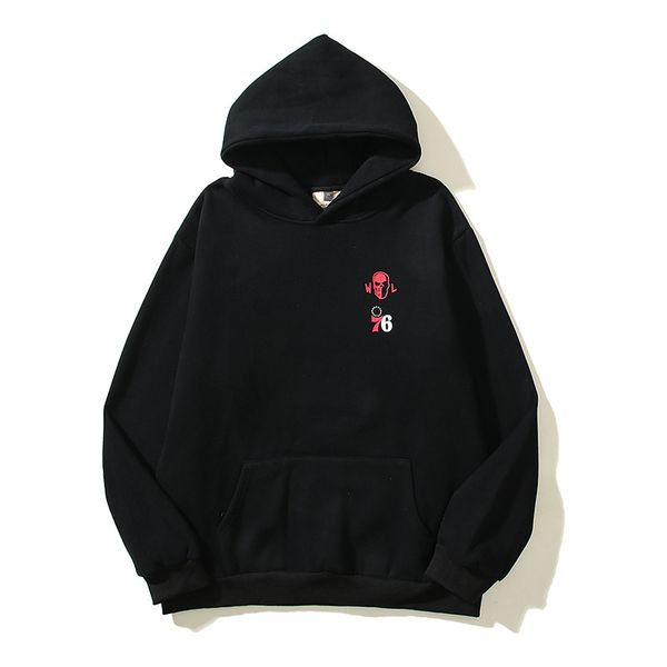 

2023 men hoody hoodie pullover hoodies warm sweater letter printed long sleeve hooded sweatshirts mens casual women clothing size m-2xl, Black