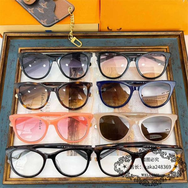 

new luxury designer 2023 new sunglasses women ins same fashion street splate box sunglasses trendy men, White;black