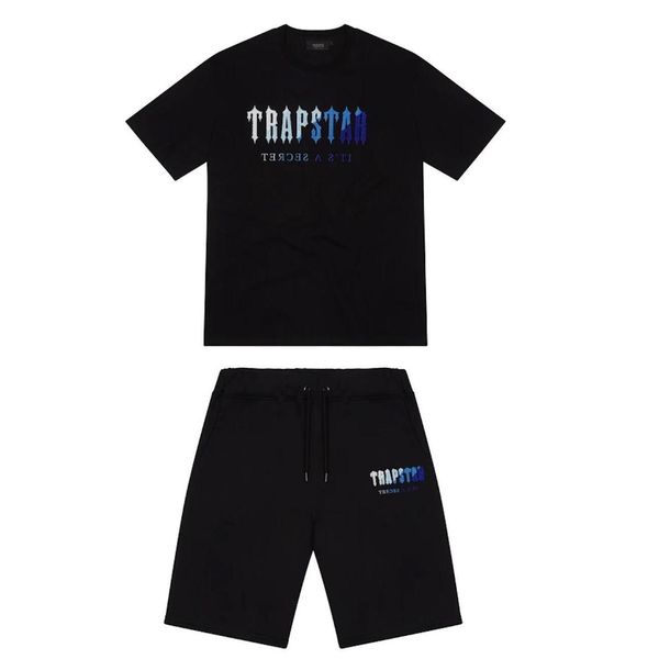 

mens t-shirts trapstar t shirt short sleeve print outfit chenille tracksuit black cotton london streetwear s-2xl drop delivery dhrne, White;black