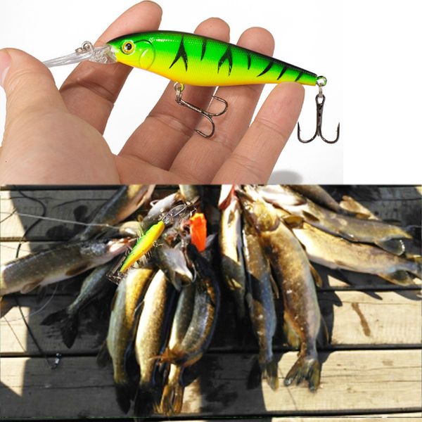 

baits lures sealurer fishing lure 1pcs pike bait minnow 11cm 105g jerkbait deep swim wobblers crankbait 230801