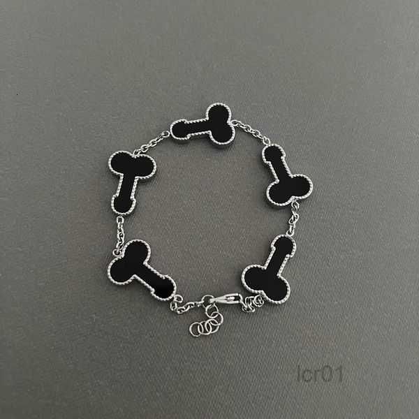 

charm designer bracelet fashion vintage 5 motifs bracelets clover leaf necklace luxury design wedding jewelry 4/four flower7d7a, Golden;silver
