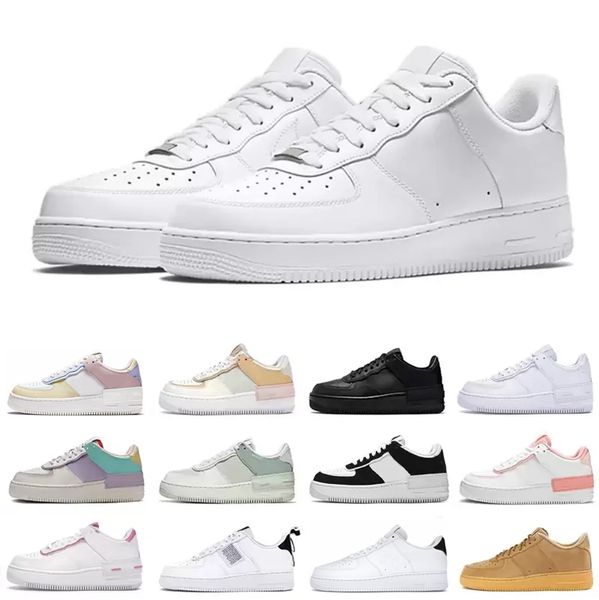 

men women 1 low platform casual shoes mens outdoors sneakers spruce aura pale ivory triple white black womens outdoor sports trainers 36-45