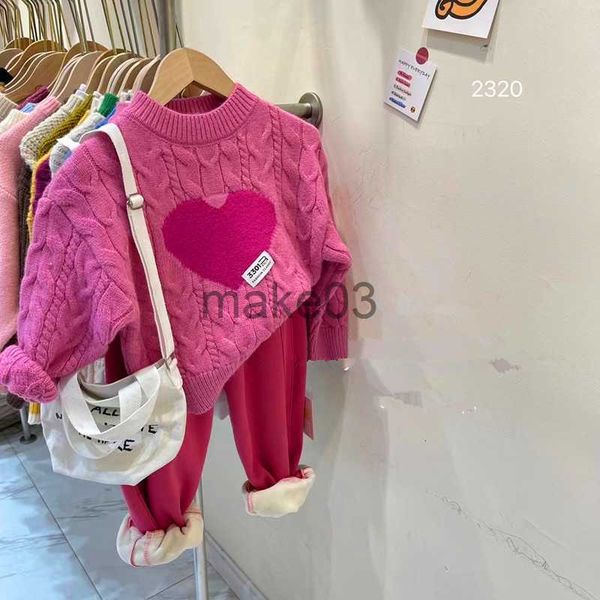 

cardigan 2022 new little girl western style sweet love knitting comfortable soft sweater girls autumn fashion long sleeve sweater j230801, Blue