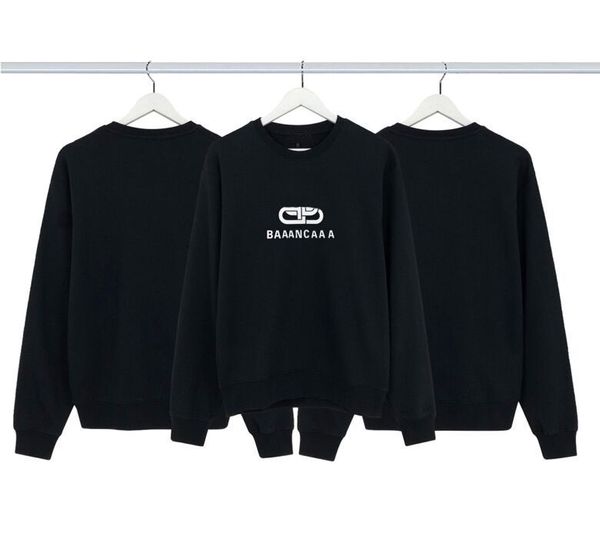 

men's plus size hoodies & sweatshirts round neck long sleeve sweater high street hoodie women's fashion sweatshirt wool roll fabri, Black;brown