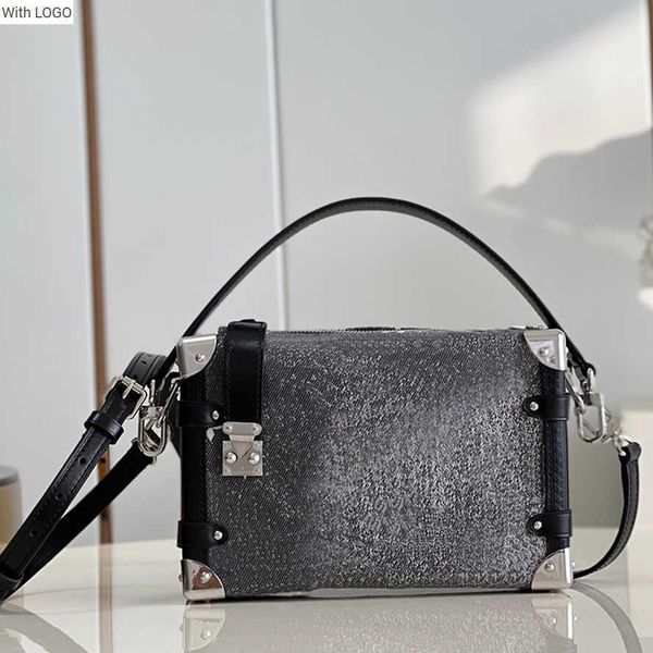 

2023 new 9a l bag level replication designer cross body bag 21cm side trunk high-end shoulder handbags m21460 wl192, Black