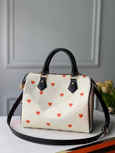 

luxury brand totes m57466 game on speedy bandouliere 25 bag fashion new original leather handbag messenger crossbody bag shoulder bags totes