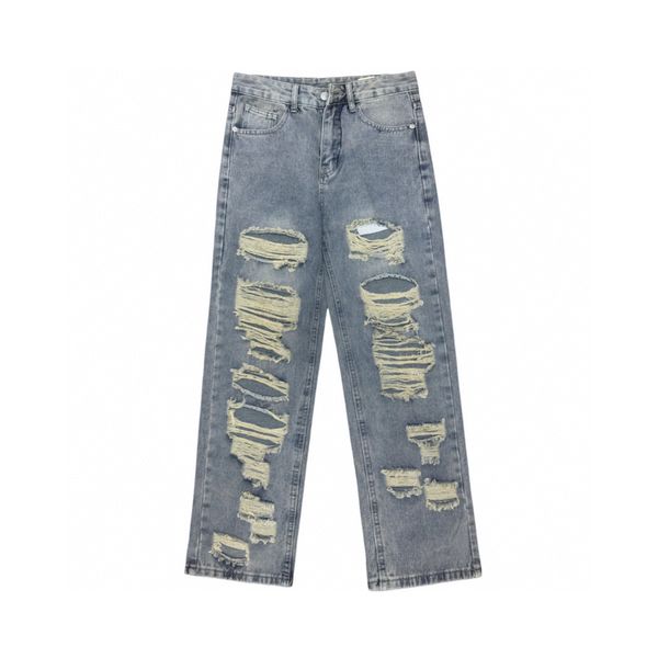 

men's plus size pants oversize sports pants with torn and torn printed embroidered cotton pants tw32, Black;brown