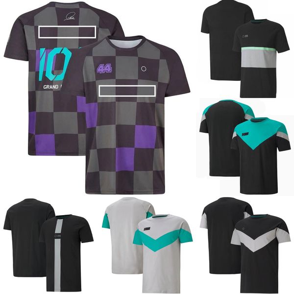 

f1 short sleeve t-shirt formula 1 team racing suit summer fans t-shirts car logo jersey workwear men's casual shirts custom