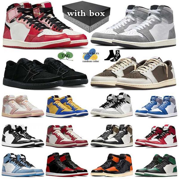 

with box jumpman 1 basketball shoes 1s mens trainers women sneakers washed heritage reverse mocha black phantom true blue bred patent outdoo