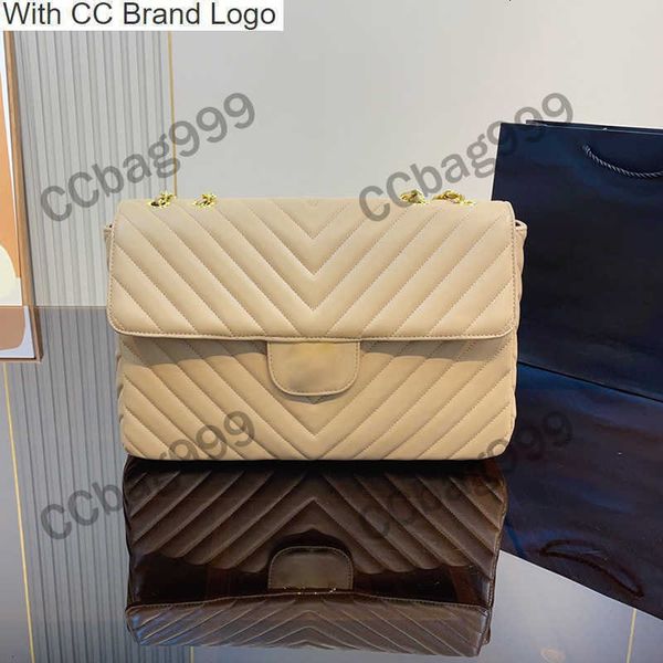 

cc cross body classic womens jumbo v-shape chain bags lambskin leather embroidery shoulder maxi designer bag flap gold hardware luxurys hand, Black