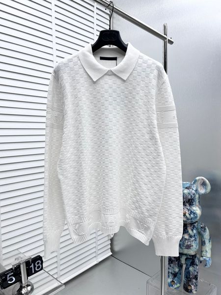 

new aop jacquard letter knitted sweater in autumn / winter 2022acquard knitting machine e custom jnlarged detail crew neck cotton c22d, Black;brown