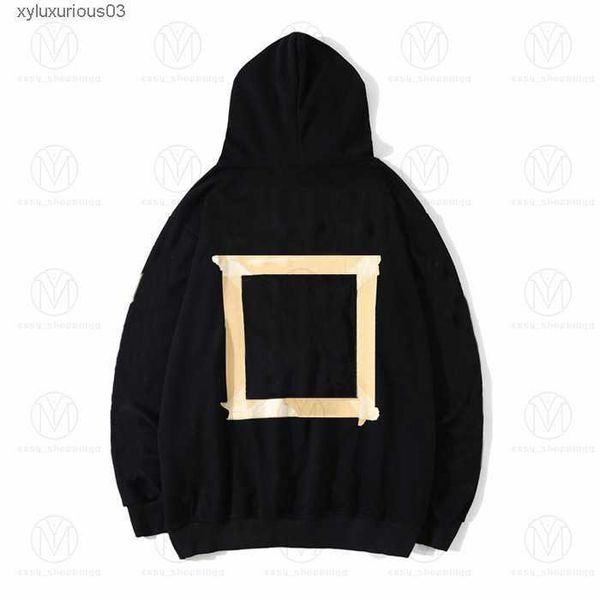 

men's hoodies sweatshirts mens womens fashion streetwears man s pullover winter loose hooded offs designers clothing high1 quality stre, Black