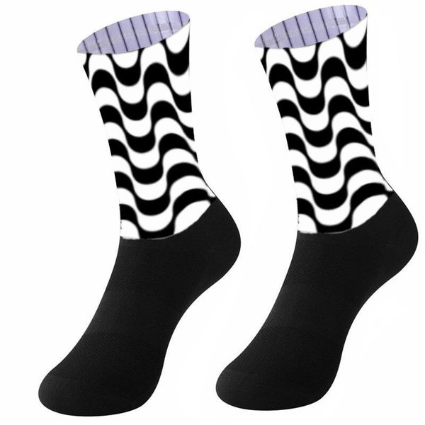 

sports socks bicycle running cycling riding men breathable male fitness gym sport 230801, Black