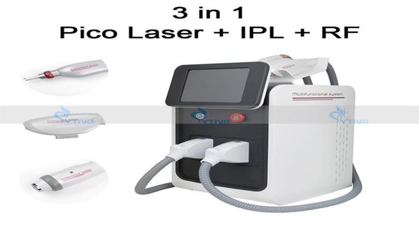 

portable 3in1 opt hair removal machine picosecond pico tattoo pigment removal ipl lazer1091448, Black