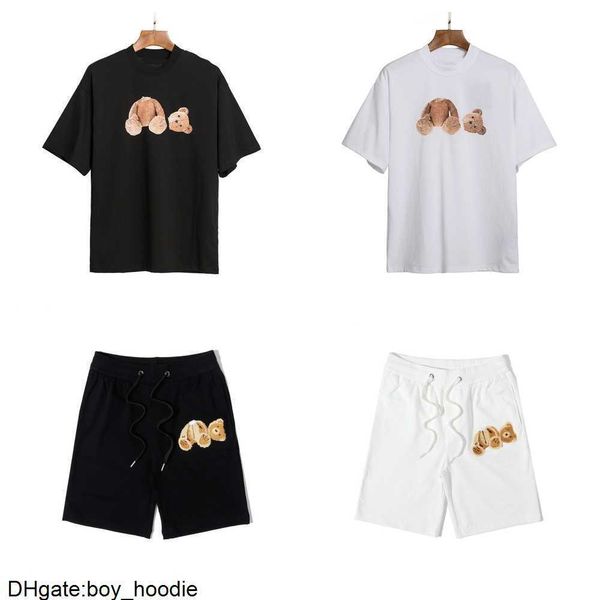 

mens t shirts mens womens designers t-shirts apparel palm man casual round neck letter shirt luxurys clothing street shorts sleeve clothes, White;black