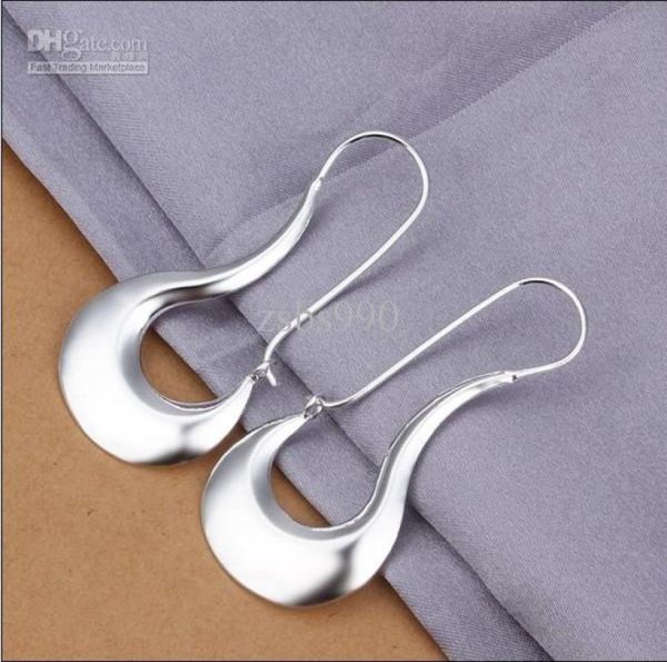 

fashion party jewelry 925 silver hoop earrings christmas to send his girlfriend wife gifts 10pairlot8650355, Golden;silver