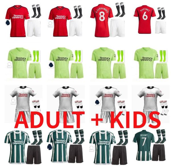 

sancho 23 24 soccer jerseys antony martinez rashford casemiro eriksen 2023 2024 football shirt fans player mans utds martial b. fernandes ma, Black;yellow