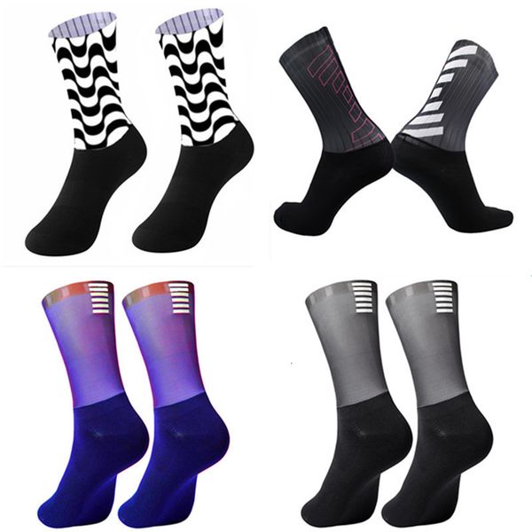 

sports socks professional brand sport socks breathable road bicycle socksmountain bike socksracing cycling 230801, Black
