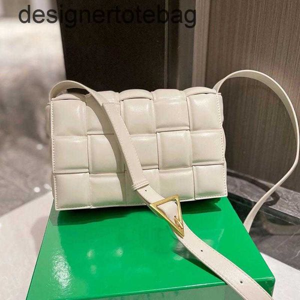 

padded cassette bag crossbody handbag women plain smooth real leather woven style flap internal zipper lady messenger bags cowhide genuine l