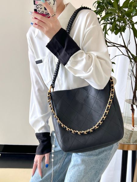 

10a super original quality women chain shoulder bags caviar lambskin leather luxury designer cf bag fashion crossbody classic flap handbag l