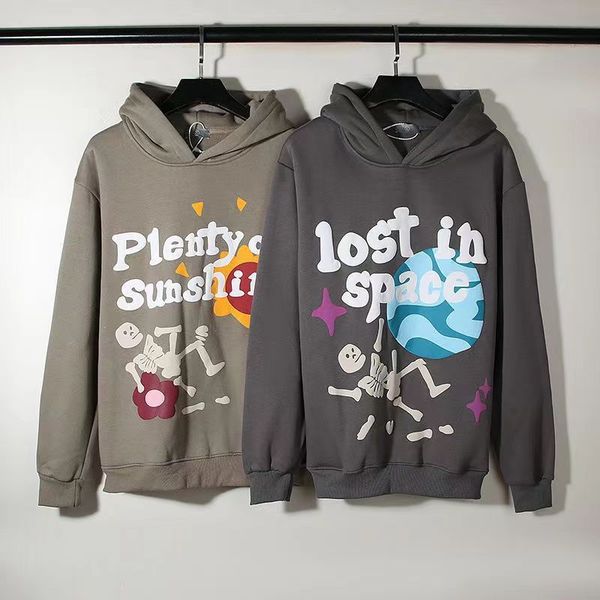 

mens hoodie fashion cotton designer hoodies graffiti lettering printed sweatshirt street hip hop skull palace hoodie, Black
