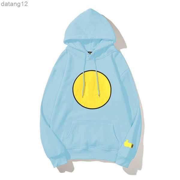 

draw hoodie winter cotton men and women drew smile face simple sweatshirts causal plain o-neck hoody soft streetwear young lovers d clothing, Black