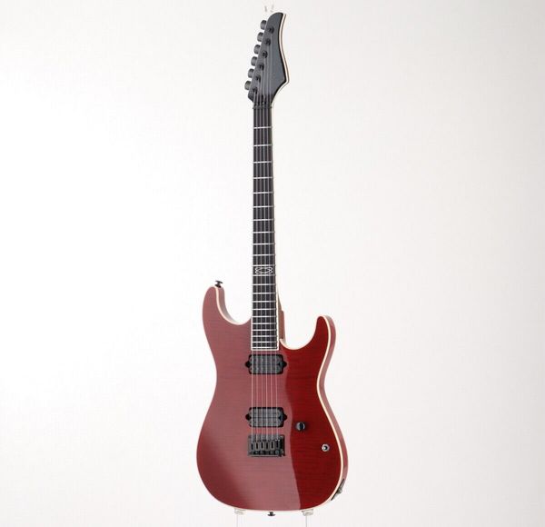 

s uhr standard custom trans red electric guitar