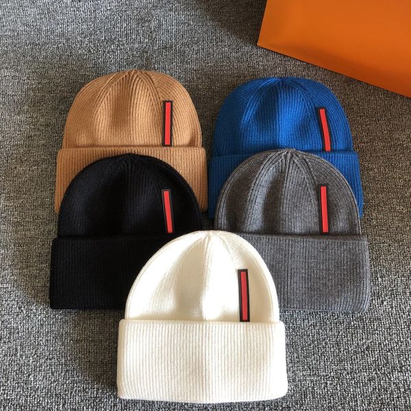 

wholesale designer beanie hat quality fashion cashmere knitted cap men women snapback caps mask fitted classic winter casual outdoor fashion, Blue;gray