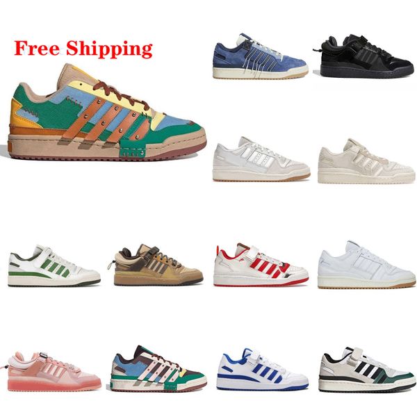 

shoes designer shoes sports sneakers trainers 5a casual shoes quality men women bunny bad x forum buckle low core black easter egg patchwork