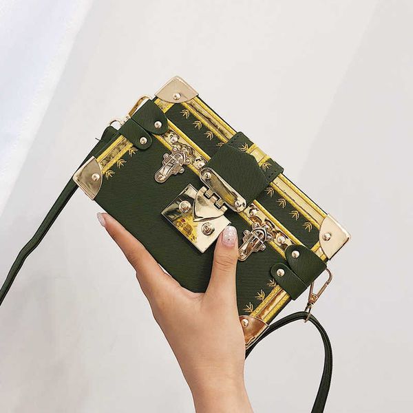 

ladies retro box women's bag fashion design shoulder crossbody bag 0804