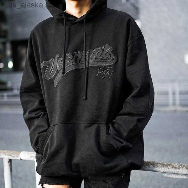 

men's hoodies sweatshirts black embroidery vetements men hoodie 1 1 fashion hooded patch vetements sweatshirts oversize women pullovers
