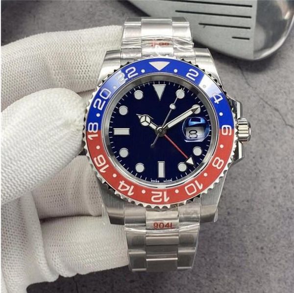 

perfect batman 116710 eta 3285 movement mens watch sapphire glass mechanical automatic watch ceramic bezel dial luminous diving 100m 904l-02, Slivery;brown