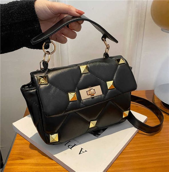 

western bags velatninio woman designer rivet bag for style bag womens fashion soft pu embroidered thread single shoulder crossbody personali