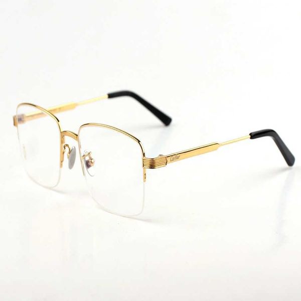 

2023 new luxury designer sunglasses kajia series 0348 men's and women's fashion business myopia lens pure titanium high end eye fr, White;black