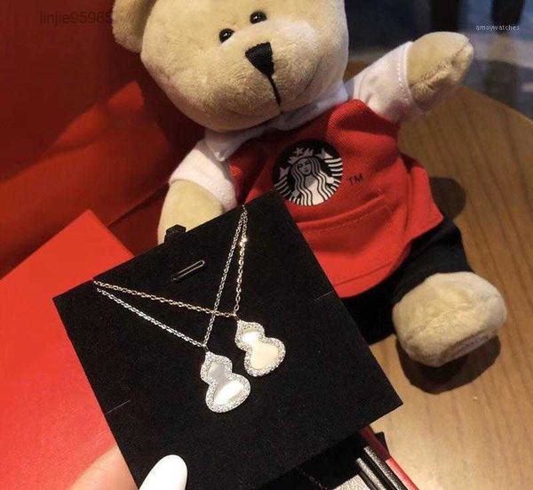 

necklaces necklace gourd 18k gold plated sterling silver for women's high jewelry christmas party gift1