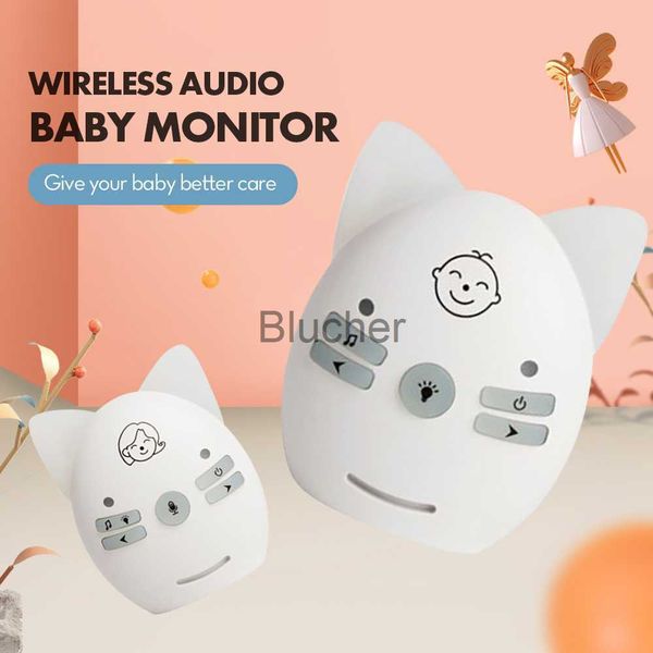 

other baby monitor v20v30 walkietalkie portable audio walkie talkie 24ghz digital wireless babysister monitor safety crying alarm x0731, Silver