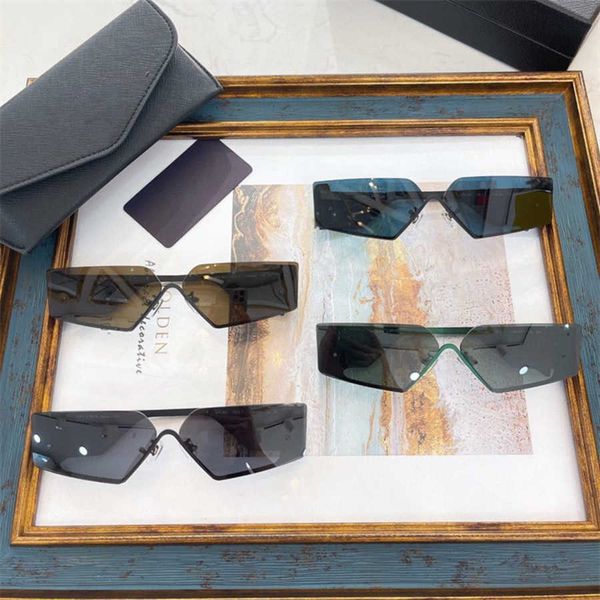 

2023 new luxury designer p family style ins trendy and popular star net red concave shape posing sunglasses, White;black