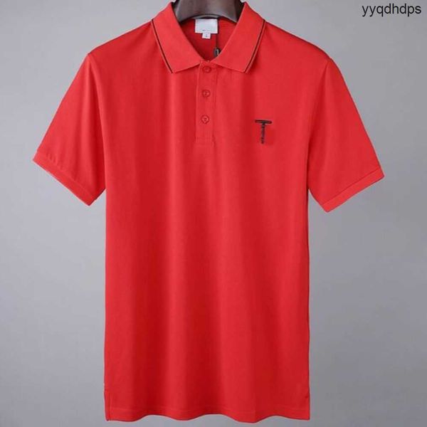 

spring summer mens polo shirt italy shorts sleeve tee designer polos tshirt lapel 22ss men garter letters little bee printing clothing #0015, White;black