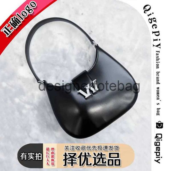 

wang bag women's aw water diamond underarm real leather bag new one shoulder summer spicy girl half round handheld wanderer bag
