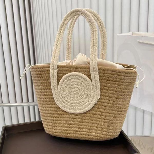 

wholesale woody raffia straw a7 tote beach bag anagram basket fold shopper big woman designer bag luxury bucket celins weave travel cross bo