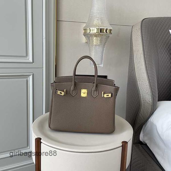 

birkins bag cowhide classic designer lady tote bags large hreme lychee grain leather handbag first layer capacity women's pure shoulder