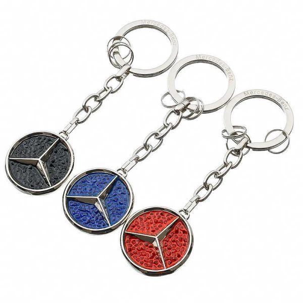 

fashion luxury diamond mercedes - bz car and metal keychain advertising keychain, Silver