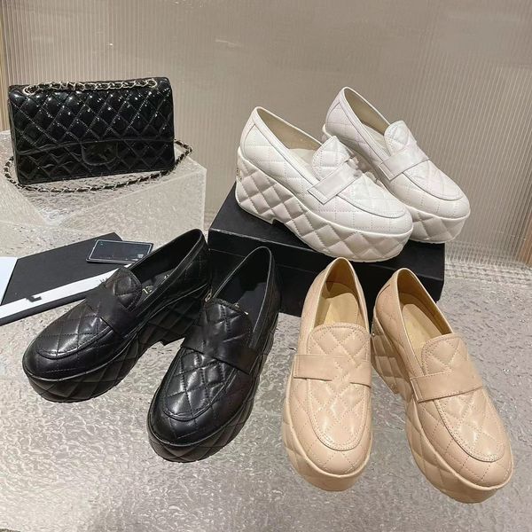 

thick-heeled shoes ladies retro small gold head shoes small fragrance fashion women's shoes new french mary jane., Black;white