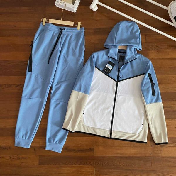 

fashion mens tracksuits loose sports suit nice designer sportswear cardigan jacket trousers suits high version luxury two-piece set, Gray