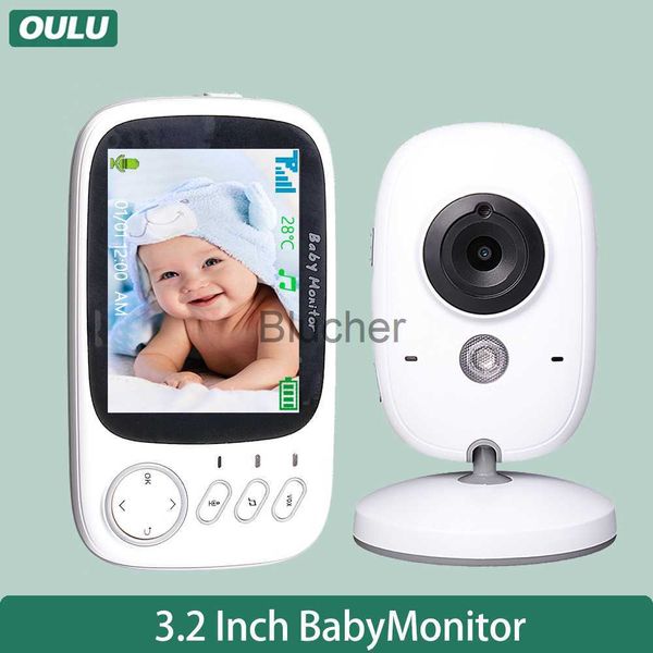 

other oulu 32 inch wireless color screen secure long distance baby monitor twoway voice with night vision and temperature detection x0731, Silver