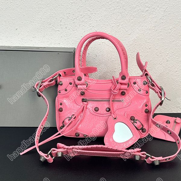 

new women's famous handbag neo cagole locomotive bag fine grain leather tote bag shopping bag shoulder bag made of old hardware metal a