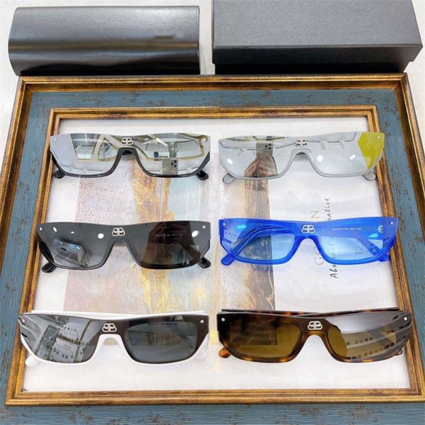 

2023 new luxury designer home b's narrow frame panel personalized sunglasses ins small white net red same cat's eye sunglasses bb0, White;black