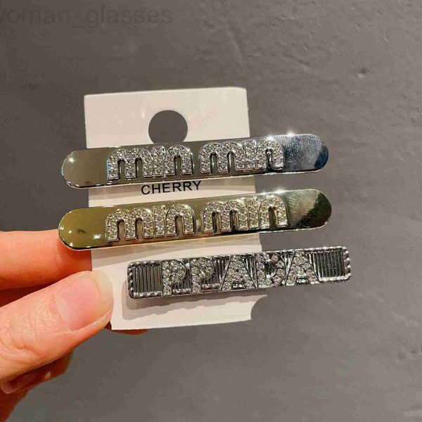 

hair clips & barrettes designer japanese and korean silver recommended temperament network red electroplated gray letter edge clip p family, Golden;silver